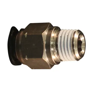 1/4" MNPT 3/8" OD Push to Connect Tube Fitting (Pack of 5)