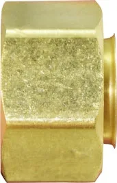 1" OD Brass Compression Captive Sleeve Nut