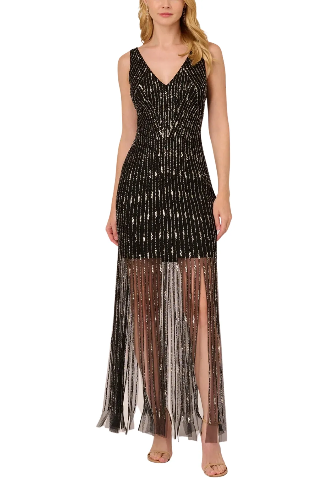 Adrianna Papell Beaded Sleeveless Dress