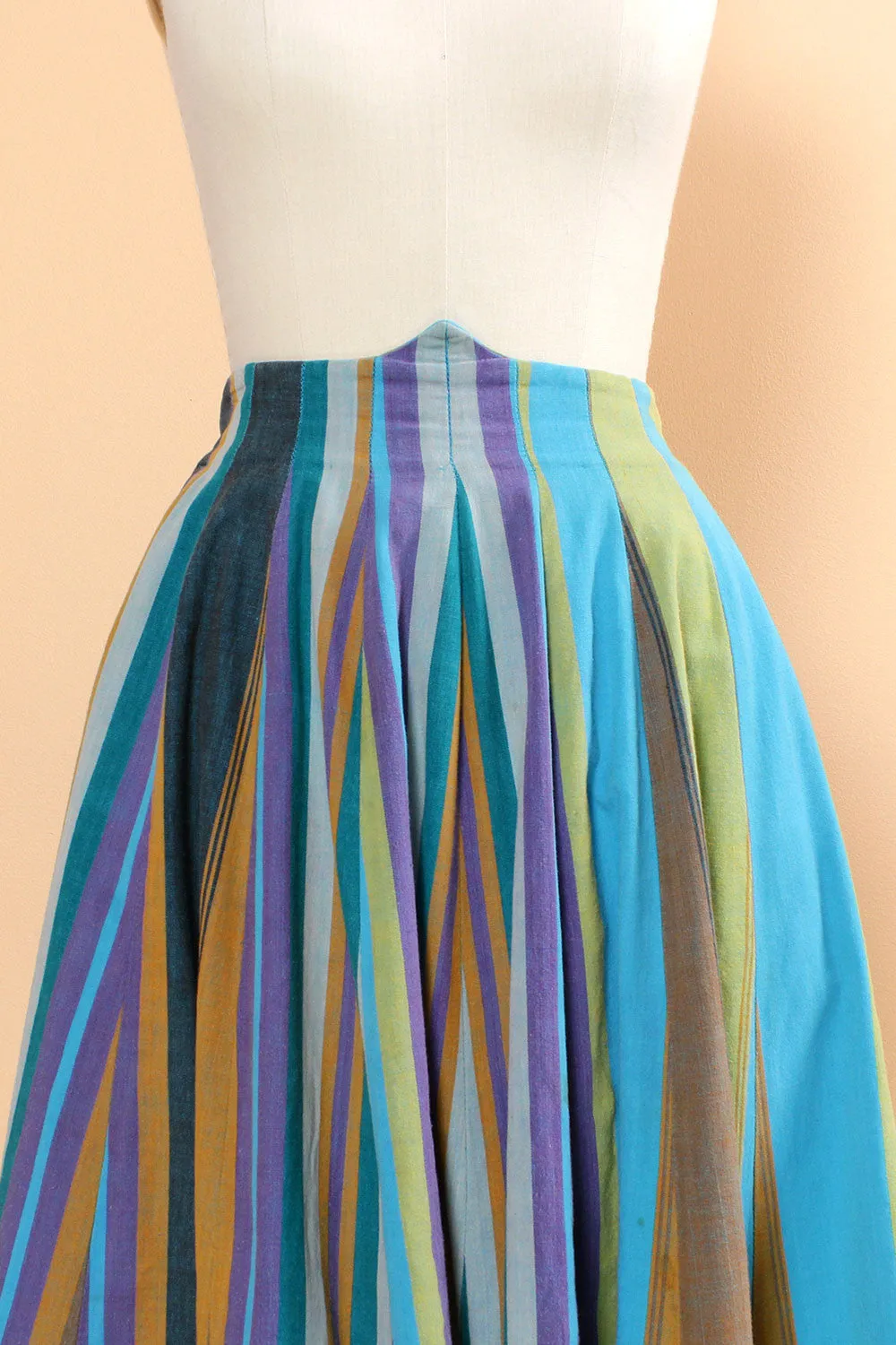 Annie Striped High Waist Skirt S