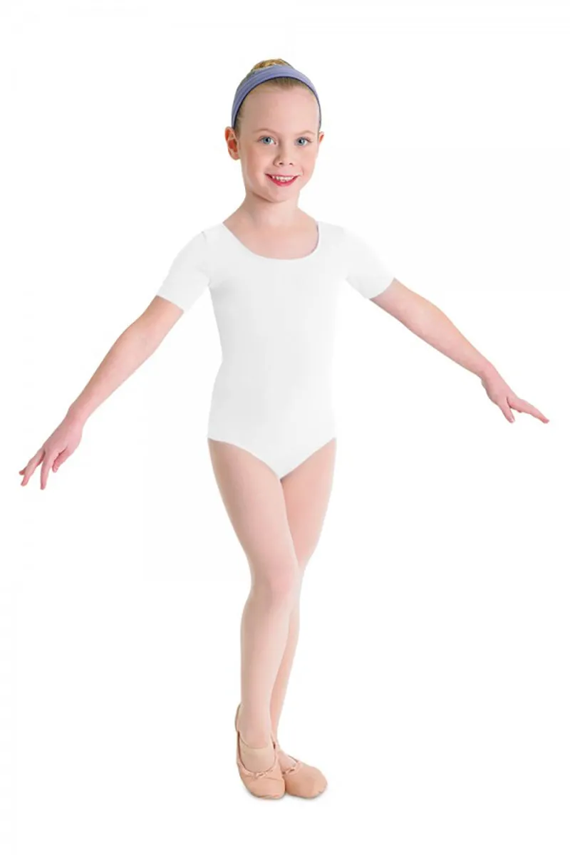 BLOCH CL5402 BALLET GIRL'S SHORT SLEEVE LEOTARD