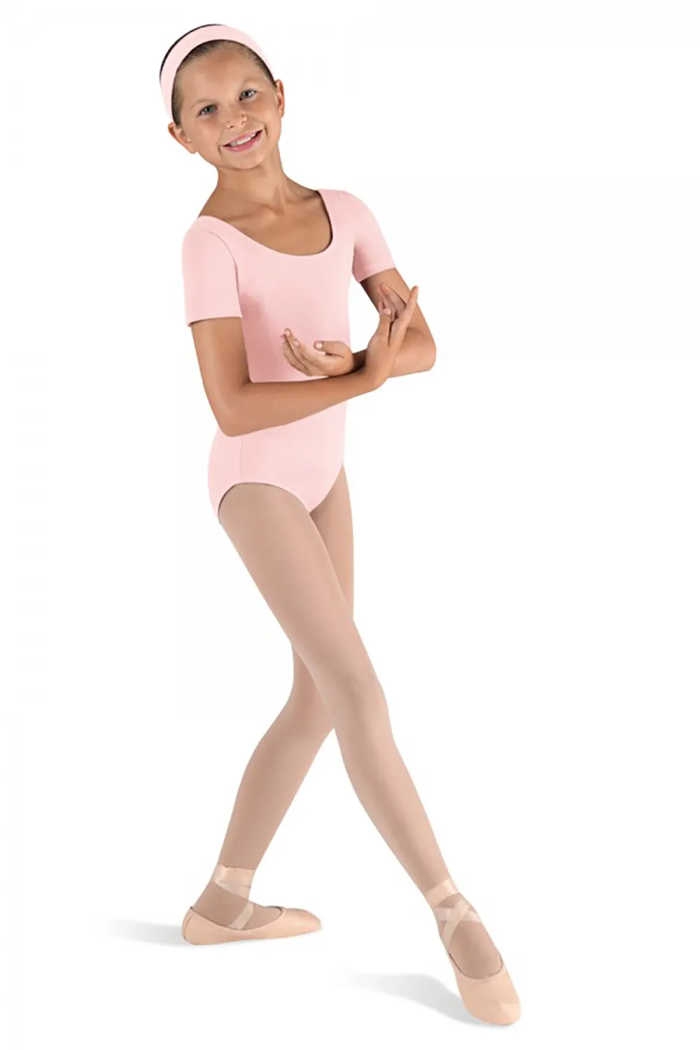 BLOCH CL5402 BALLET GIRL'S SHORT SLEEVE LEOTARD