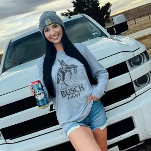 Busch Light Cowboy Long Sleeve Tee