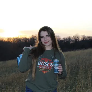 Busch Light Retro Mount Long Sleeve Tee