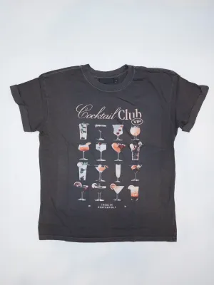 Cocktail Club Vintage Tee - Black