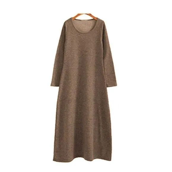 Dalia Long Sleeve Warm Maxi Dress