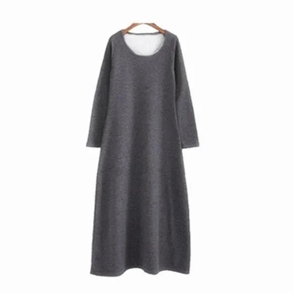 Dalia Long Sleeve Warm Maxi Dress