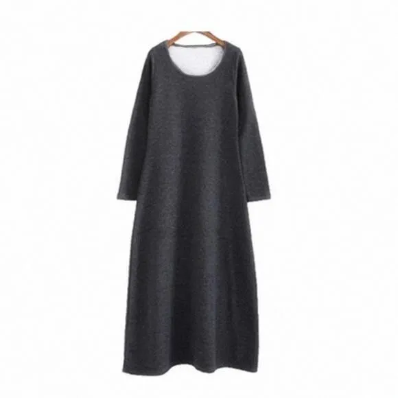 Dalia Long Sleeve Warm Maxi Dress