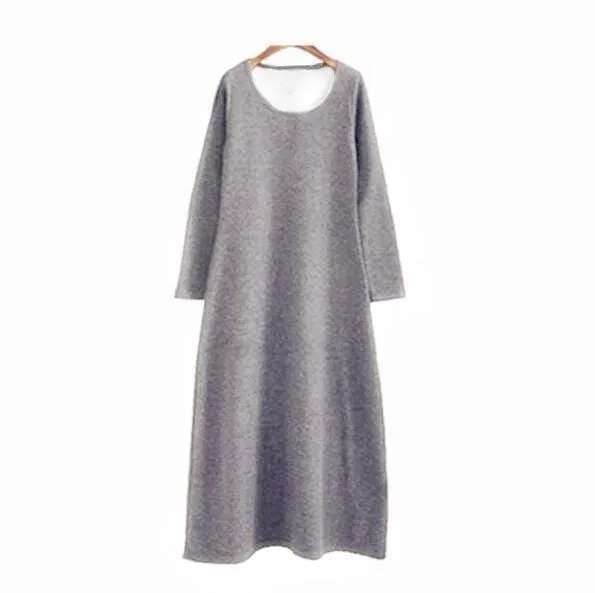 Dalia Long Sleeve Warm Maxi Dress