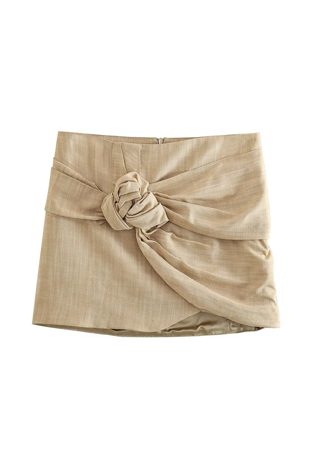 'Dana' Front Knot High Waist Skirt