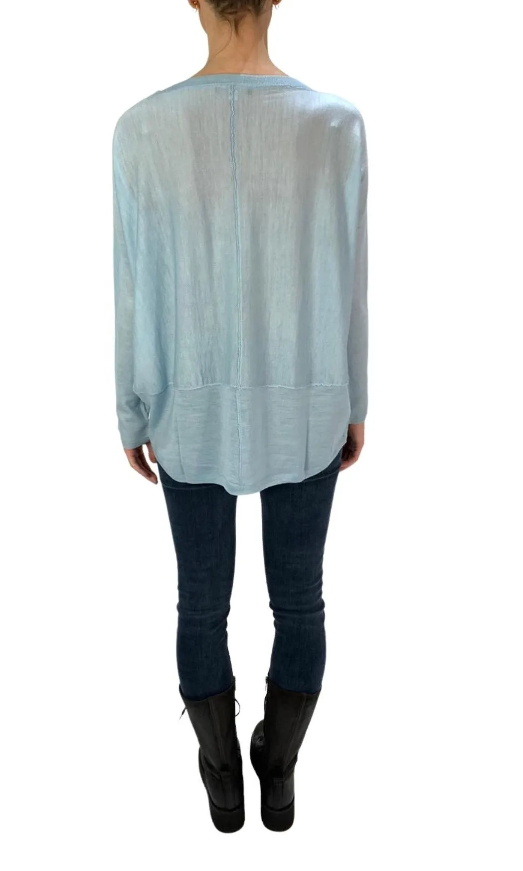 'Delta' Light Blue Sweater