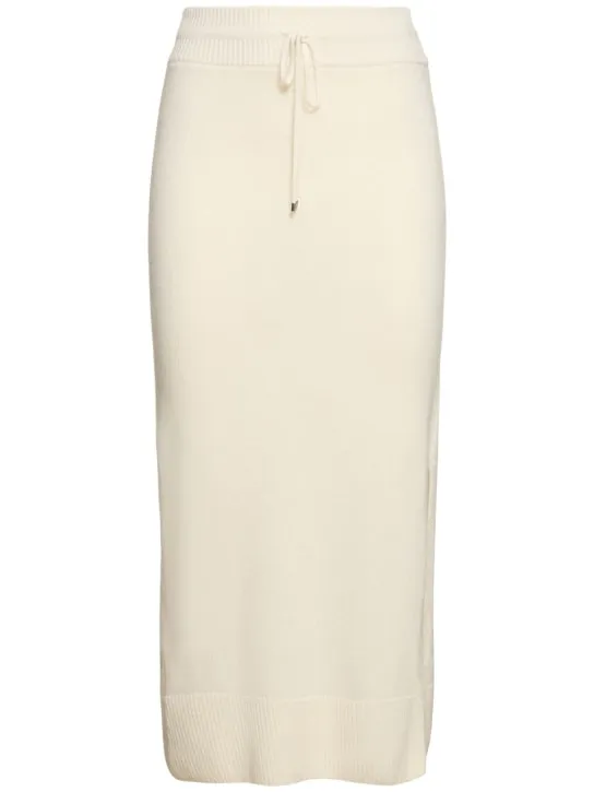 Ermanno Scervino   Knitted elastic waist midi skirt 