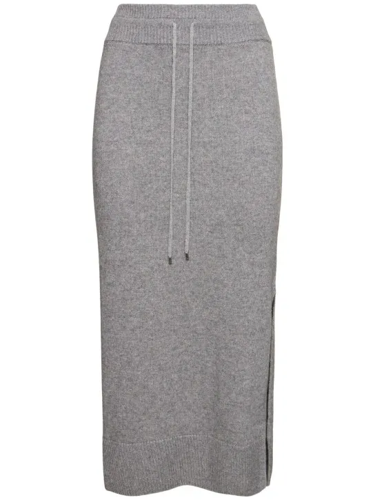 Ermanno Scervino   Knitted elastic waist midi skirt 