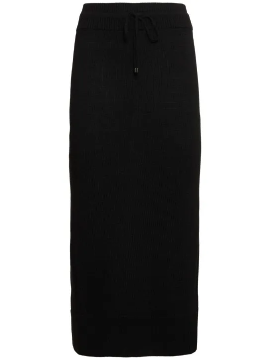 Ermanno Scervino   Knitted elastic waist midi skirt 