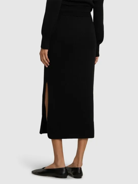 Ermanno Scervino   Knitted elastic waist midi skirt 