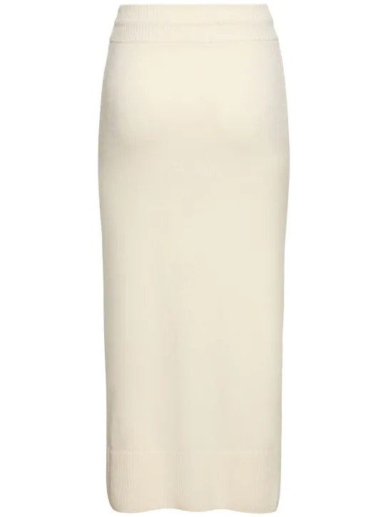 Ermanno Scervino   Knitted elastic waist midi skirt 