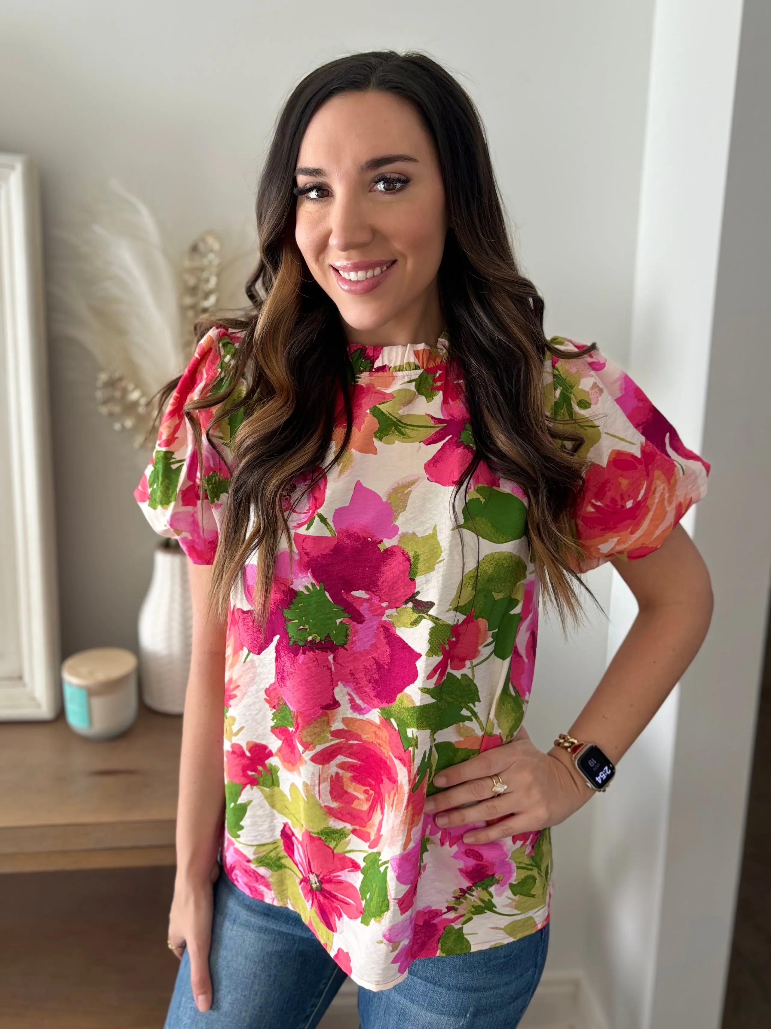 Garden Party Floral Top