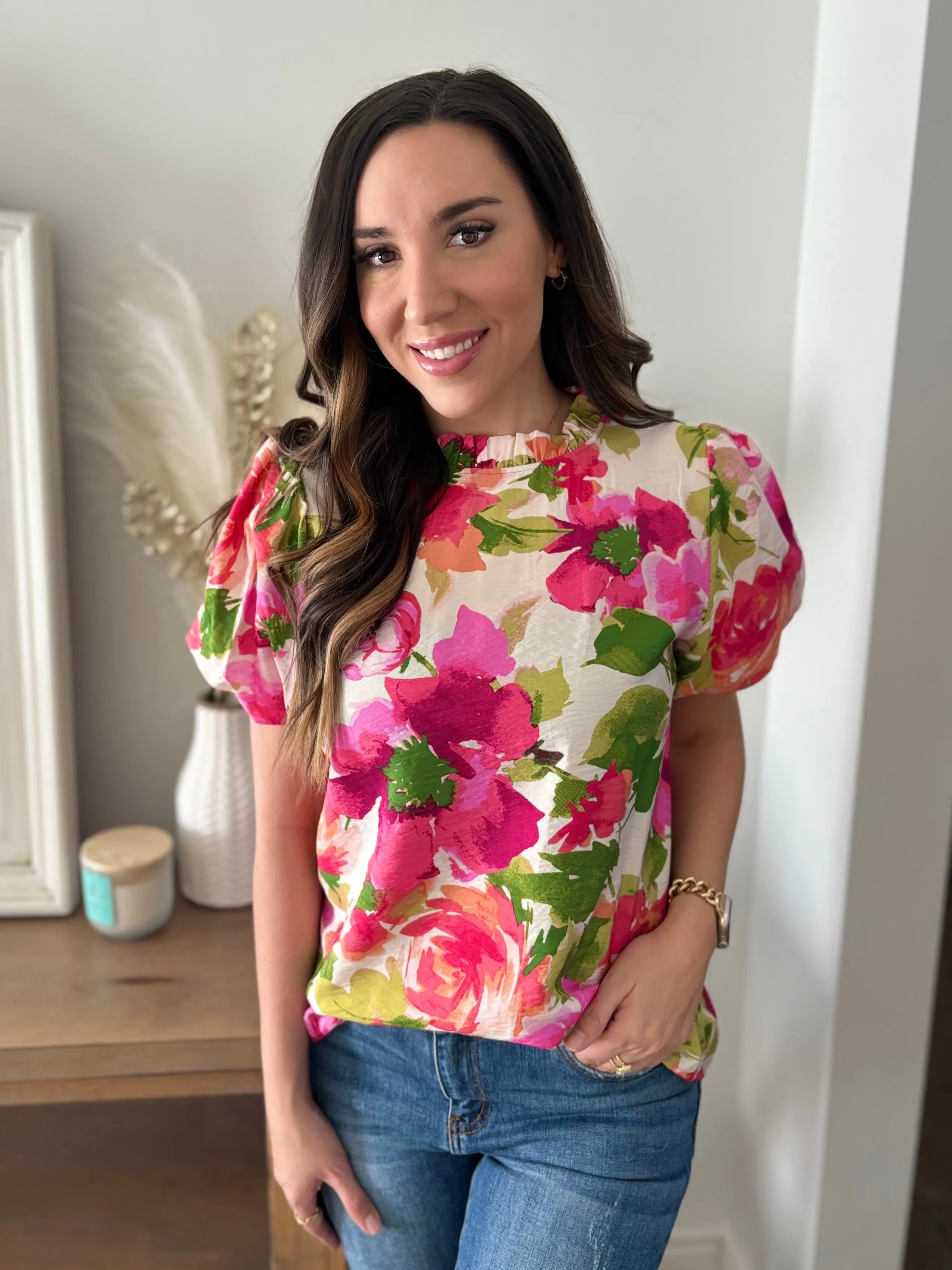 Garden Party Floral Top