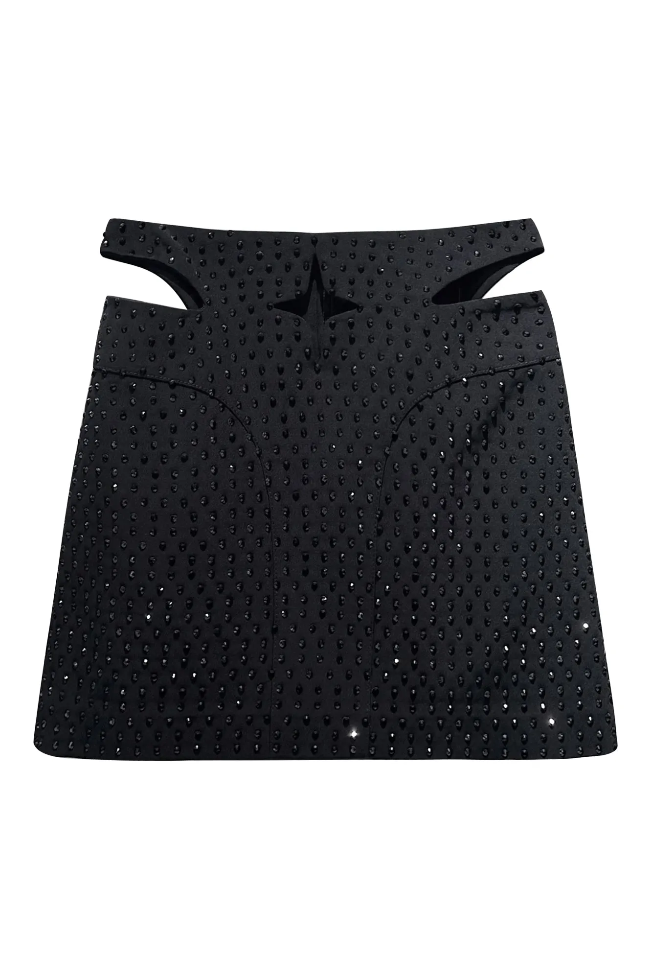 Hollow four stars full of diamond half skirt