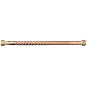 Homewerks 3/4 in. FIP each X 3/4 in. D FIP 18 in. Copper Water Heater Supply Line