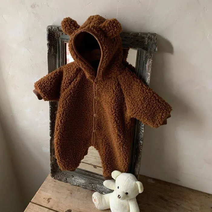 Infant Lamb Cashmere Warm Romper