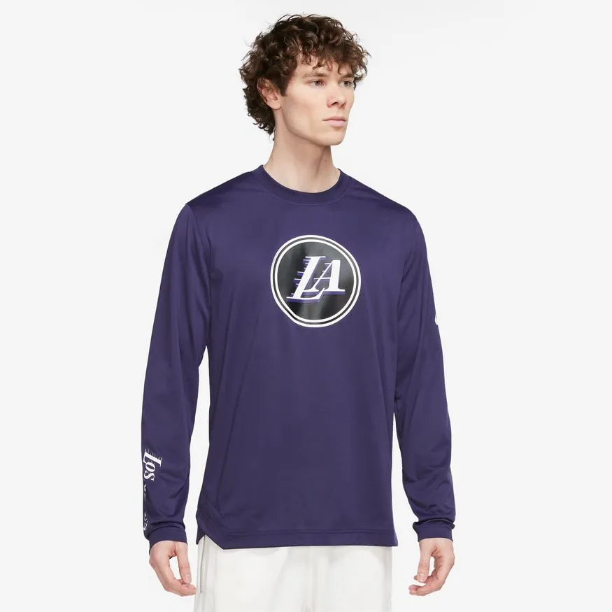 Lakers City Edition 22 Long Sleeve Top Pregame