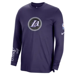 Lakers City Edition 22 Long Sleeve Top Pregame