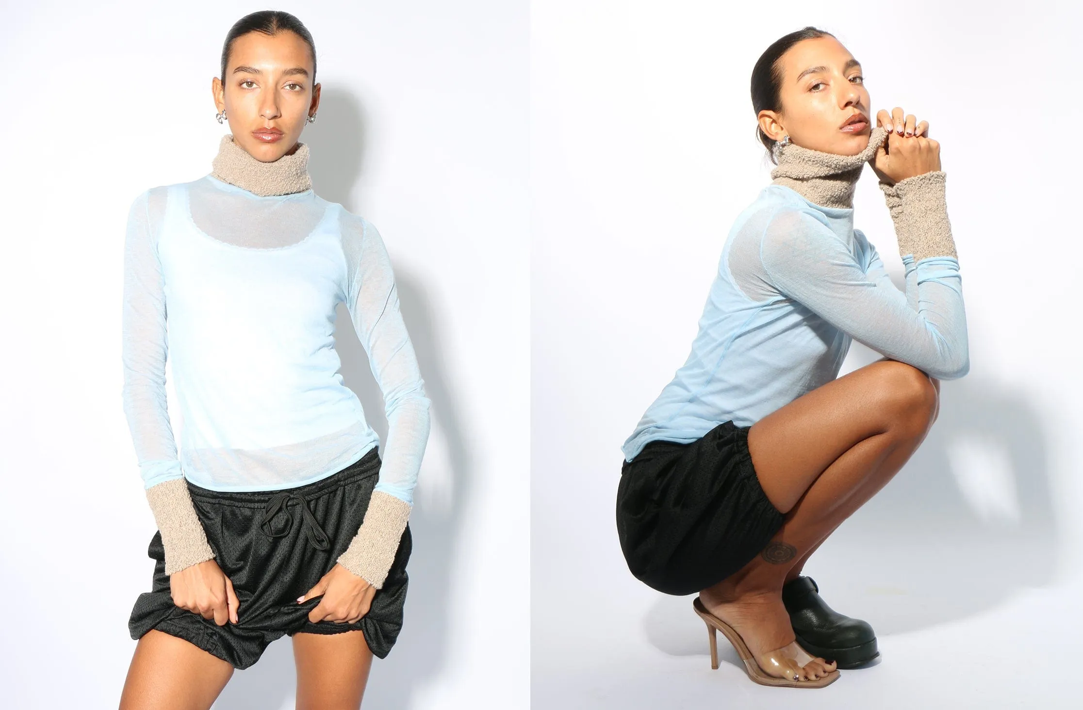 Light Blue Titi Turtleneck