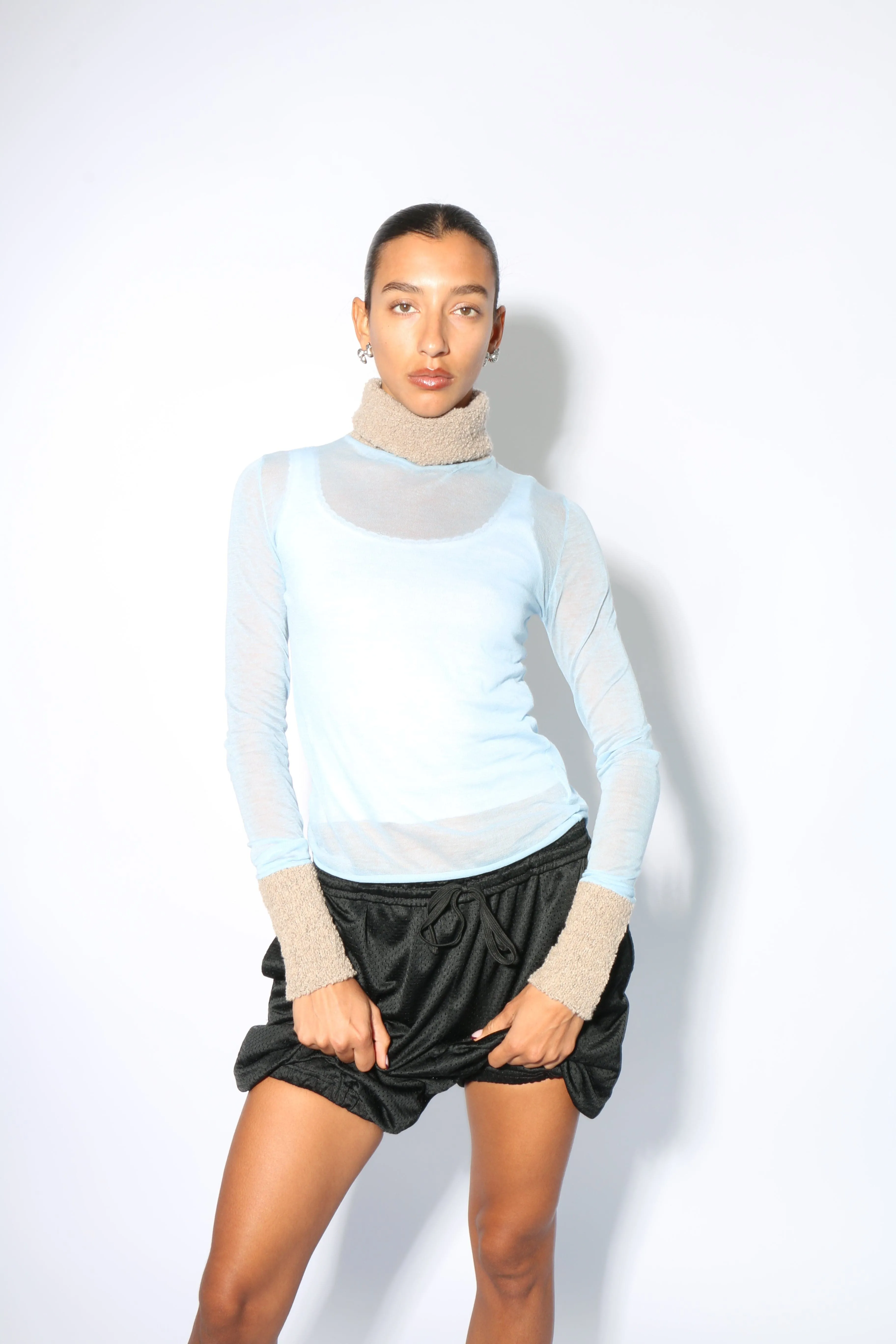 Light Blue Titi Turtleneck