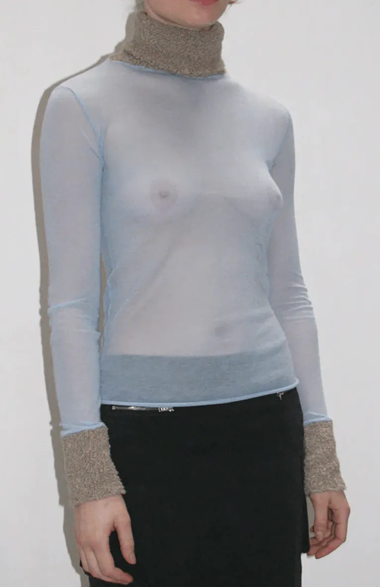 Light Blue Titi Turtleneck