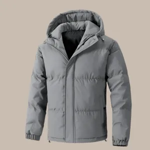 Men Warm Solid Winter Jacket