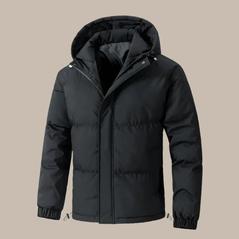 Men Warm Solid Winter Jacket