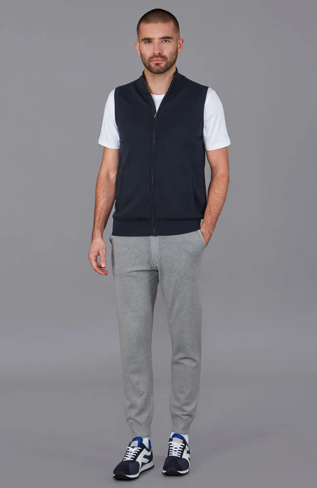 Mens Lightweight Cotton Zip Through Gilet