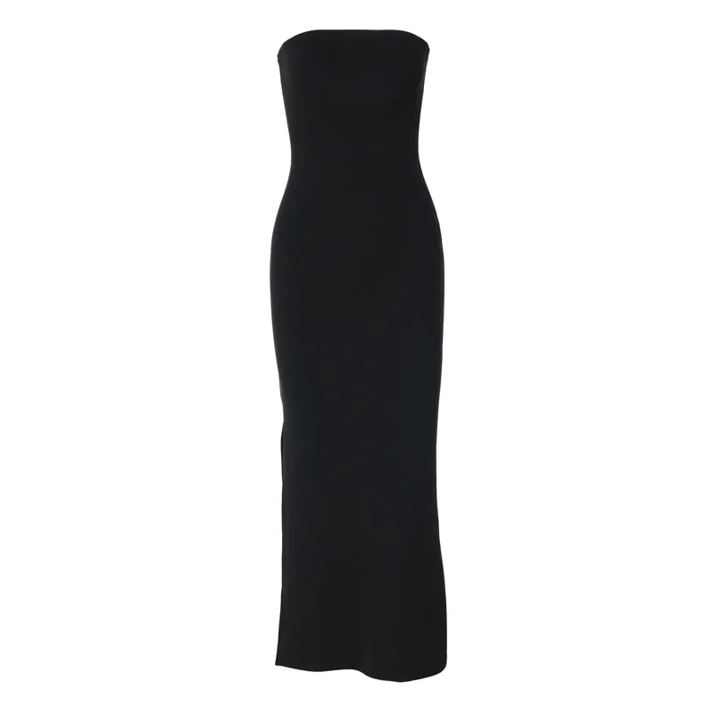 Nisa Strapless Basic Maxi Dress