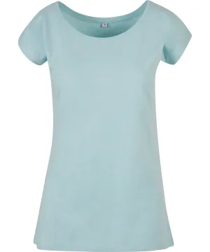 Ocean Blue - Women's wide neck tee