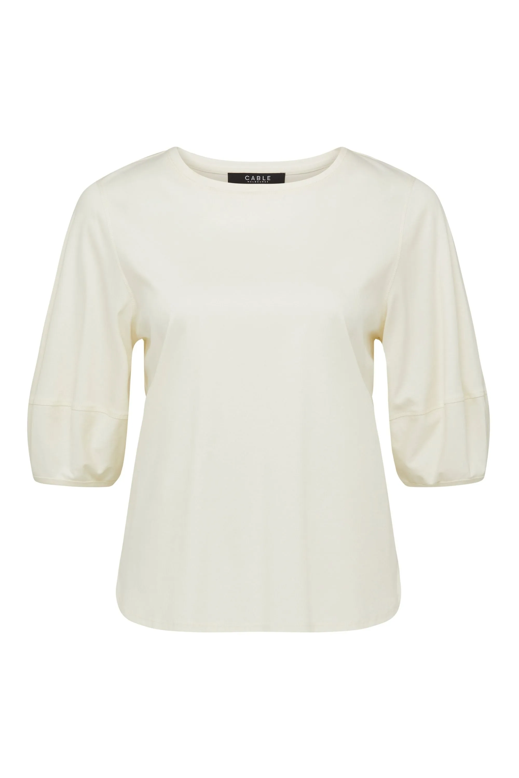 PIMA LANTERN SLEEVE TOP - CSS24496