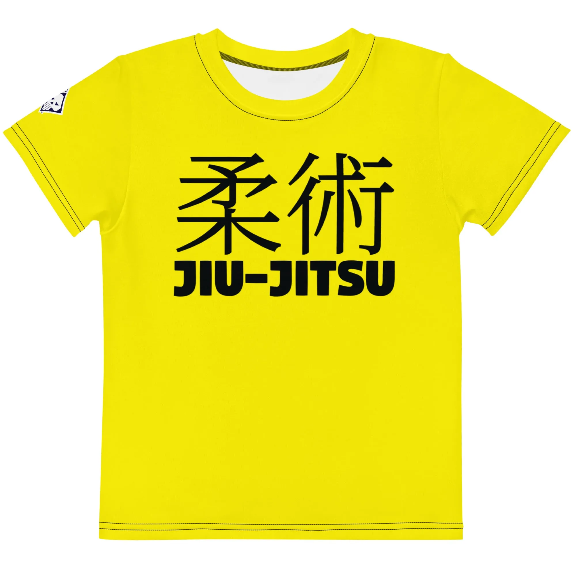 Playful Performance: Girl's Short Sleeve Classic Jiu-Jitsu Rash Guard - Golden Sun