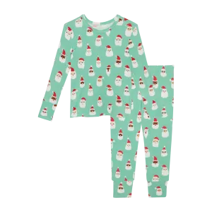 Posh Peanut Premium Long Sleeve Santa Medley Pajamas