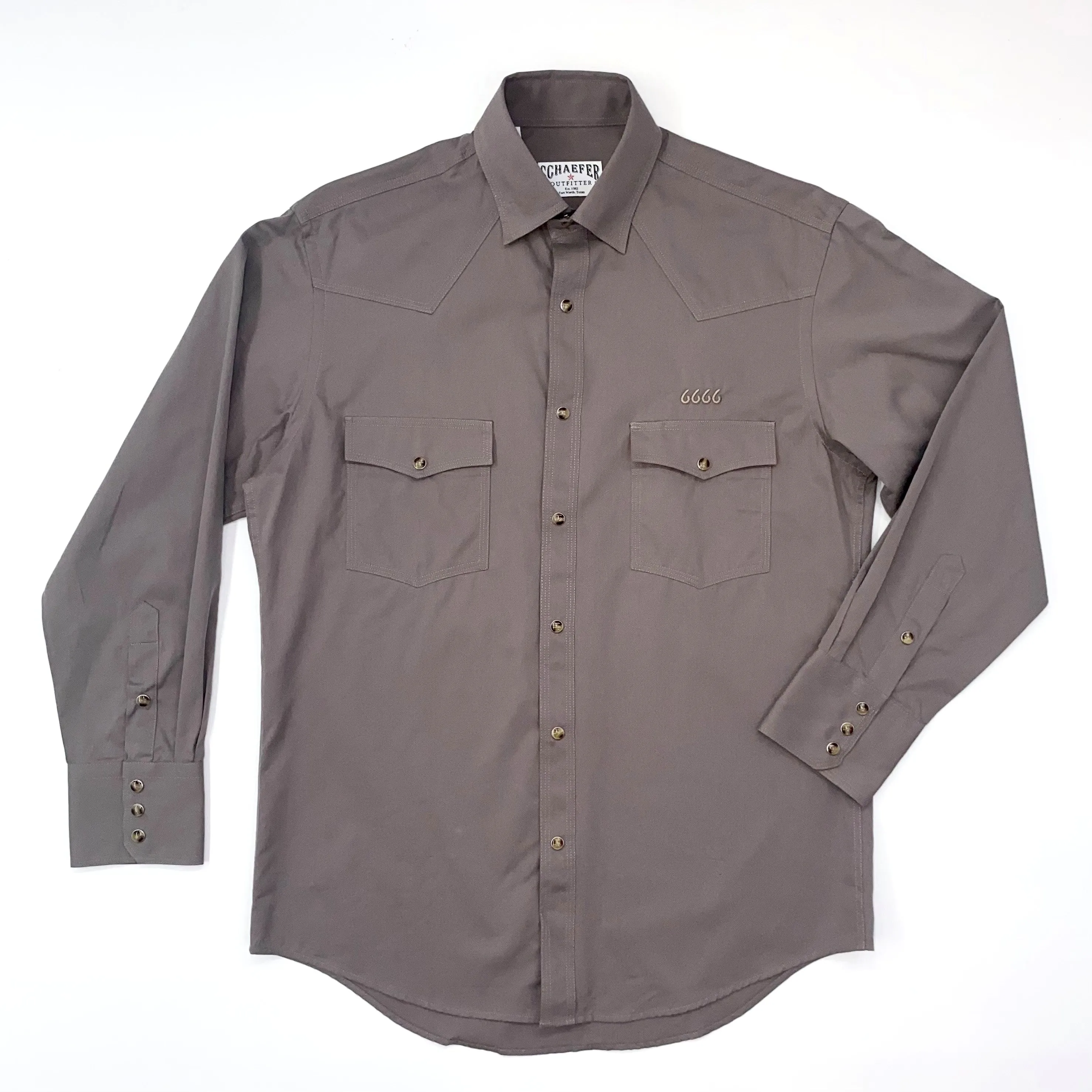 Schaefer Texas Twill With Snaps- Light Bark