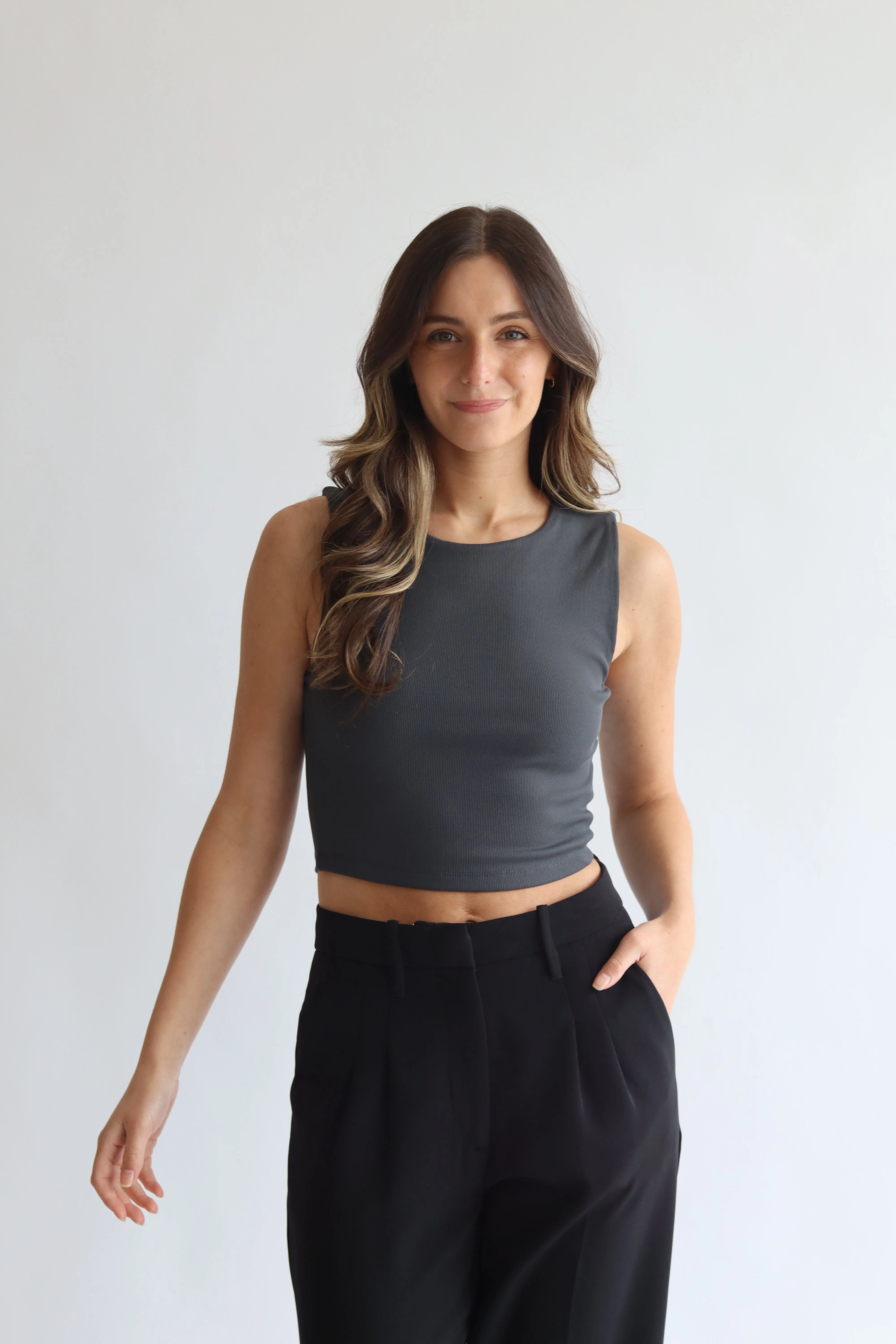 Sleeveless Crop Top