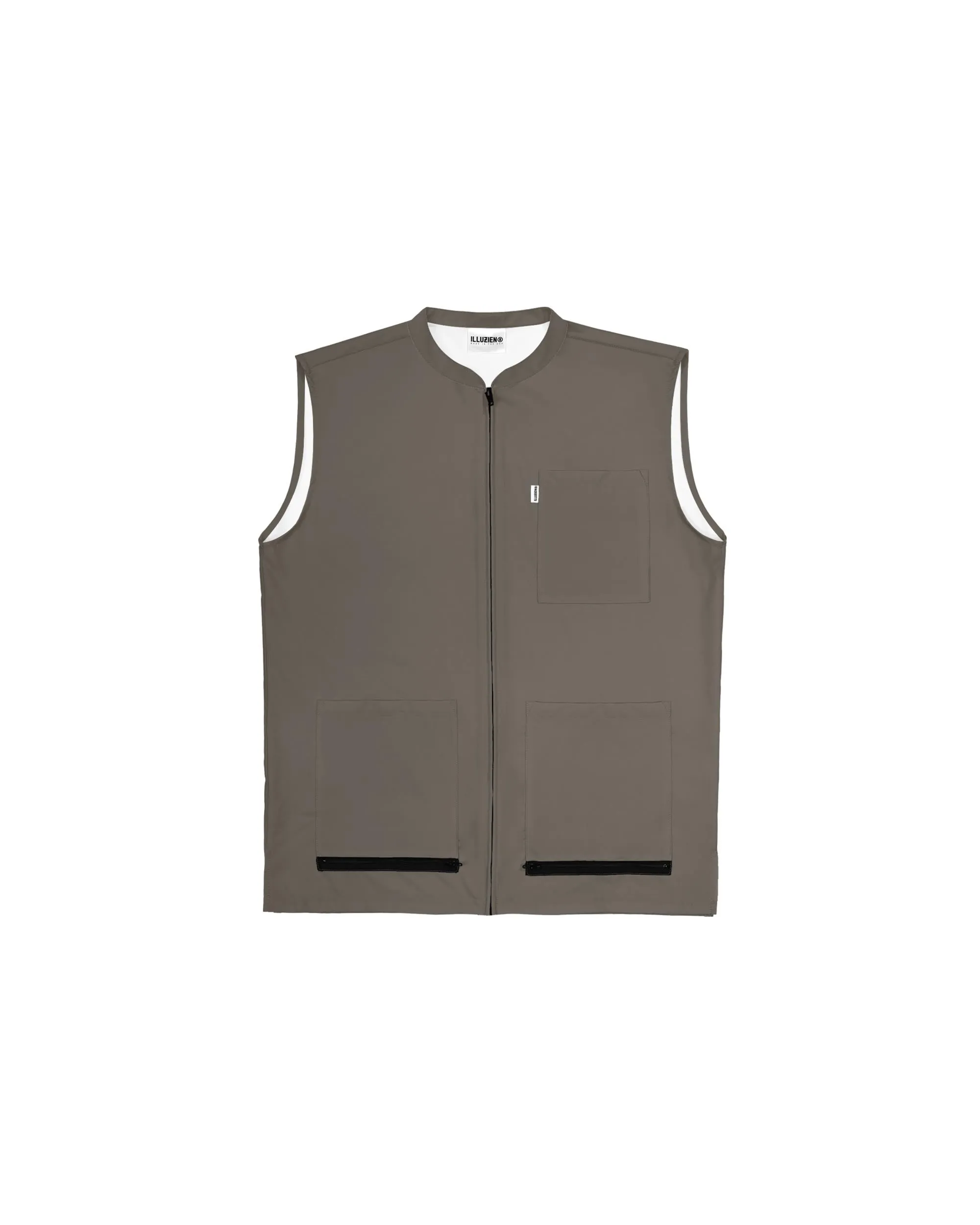 Soot Sleeveless Barber Jacket