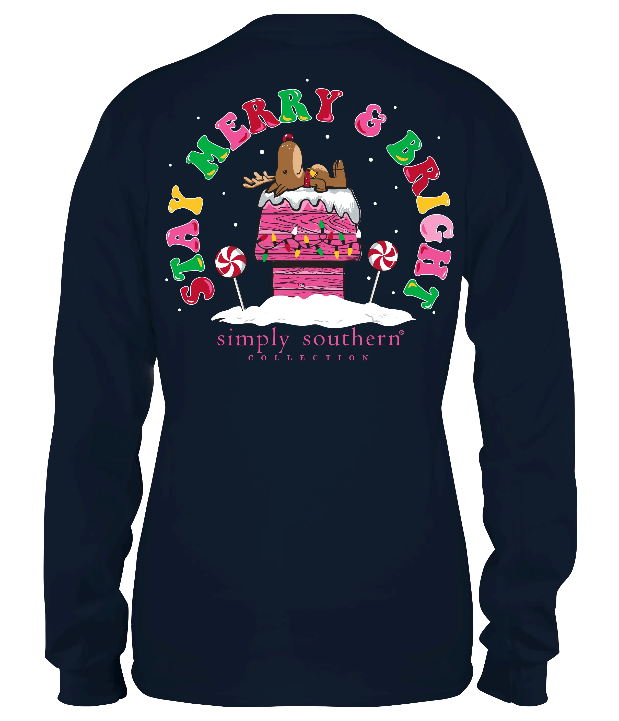 'Stay Merry & Bright' Long Sleeve Tee by Simply Southern