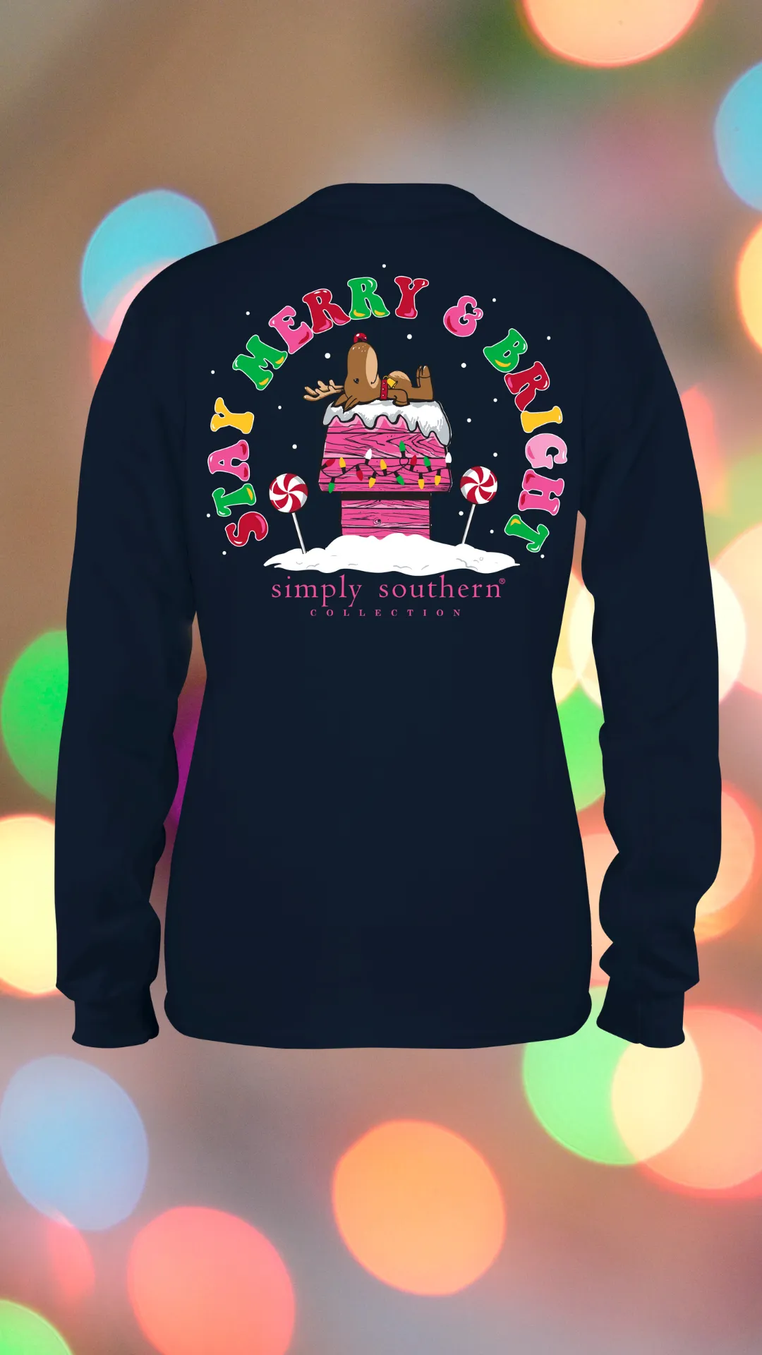 'Stay Merry & Bright' Long Sleeve Tee by Simply Southern