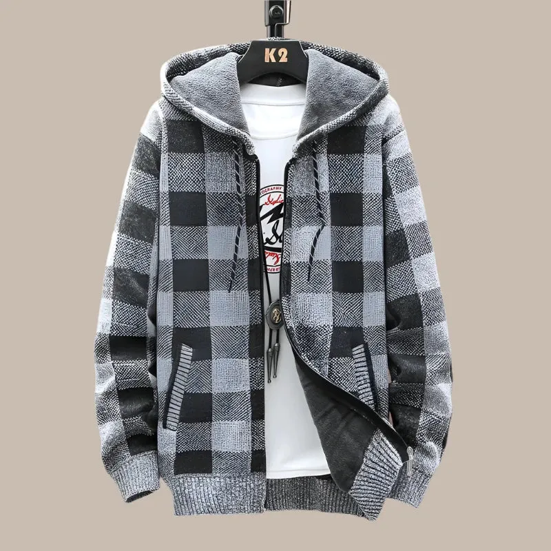 Sweater Coat Thick Warm Hooded