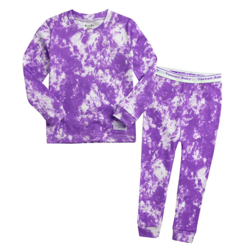 Tie Dye Violet Long Sleeve Pajama