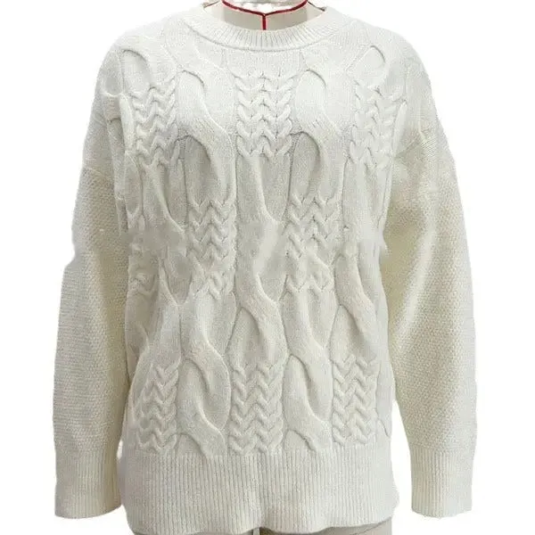 Women's Fashionable Pullover Long-sleeved Sweater Top